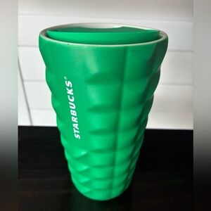NEW Starbucks Wicked Collection Emerald Green Textured Mug